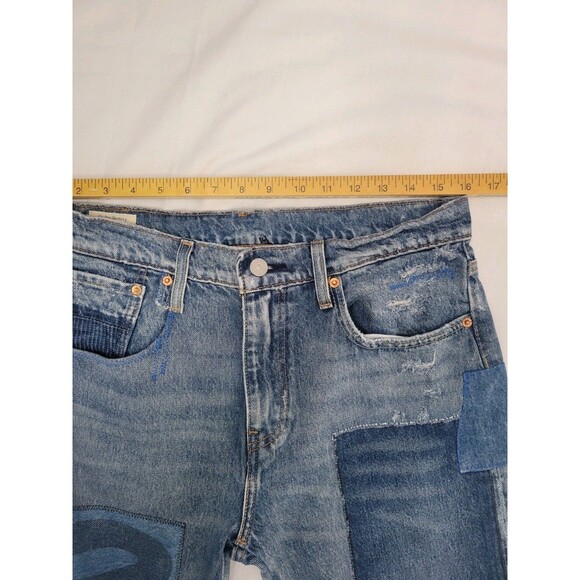 LEVIS 512 SLIM TAPER FIT Patches 5- Pocket Zip Fly  Men's JEANS Size W 33   L30 - Picture 9 of 16